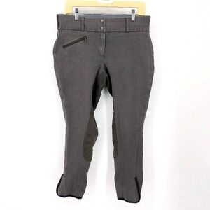 TuffRider Pull On Low Rise Ribb Breeches Pants Dark Charcoal Women's Size 34‎